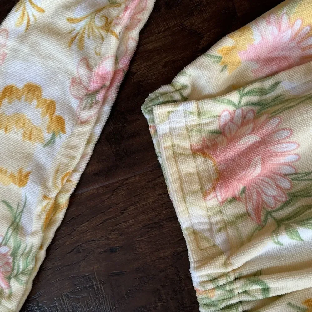 Velcro, wraparound towel and hair towel